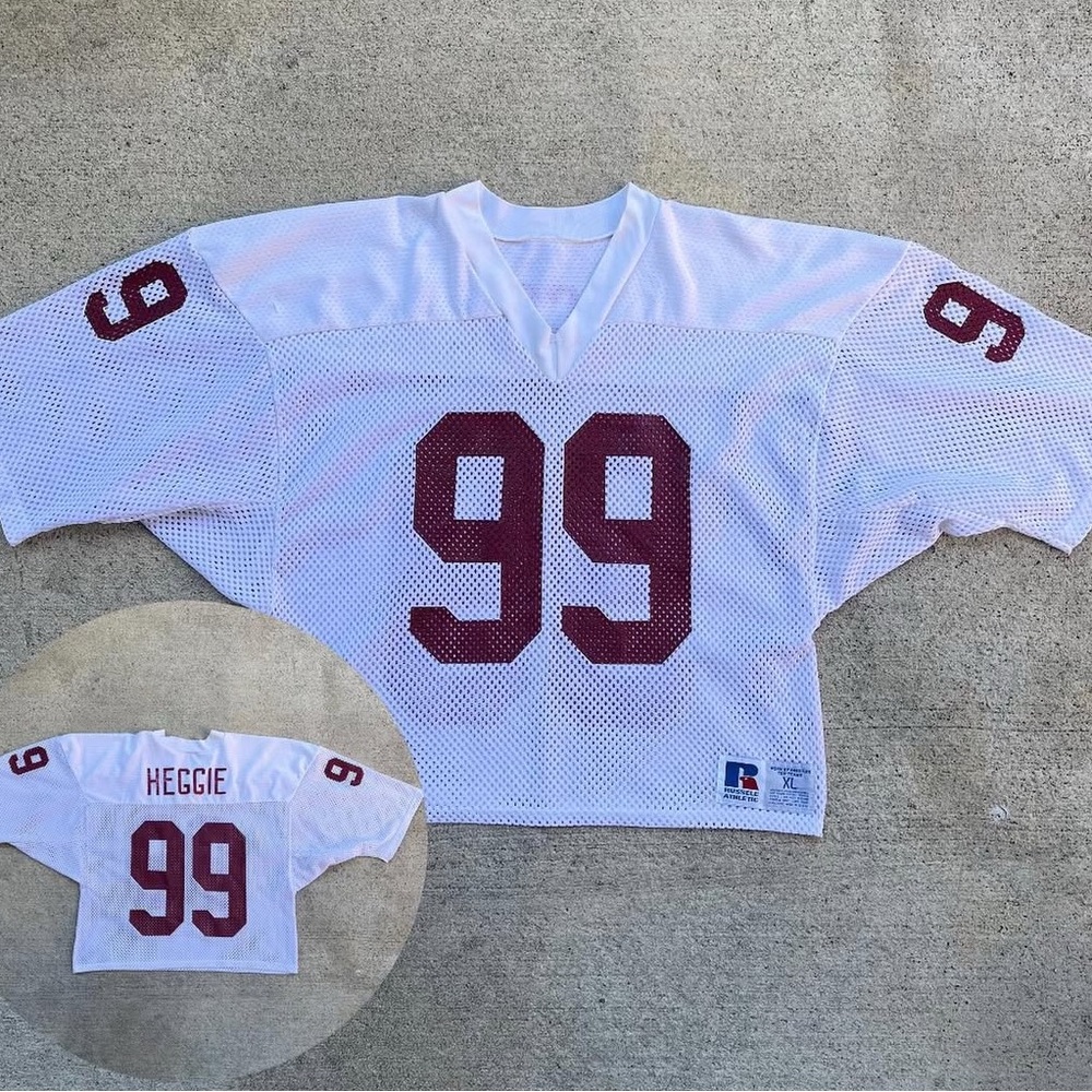 VTG Florida State FSU Seminoles crop Russell Athletic White Mesh Jersey ‘83-‘86